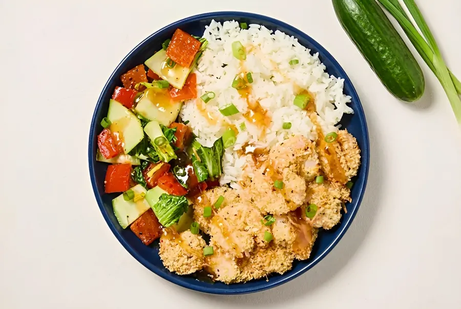 Crispy Chicken Rice Bowl