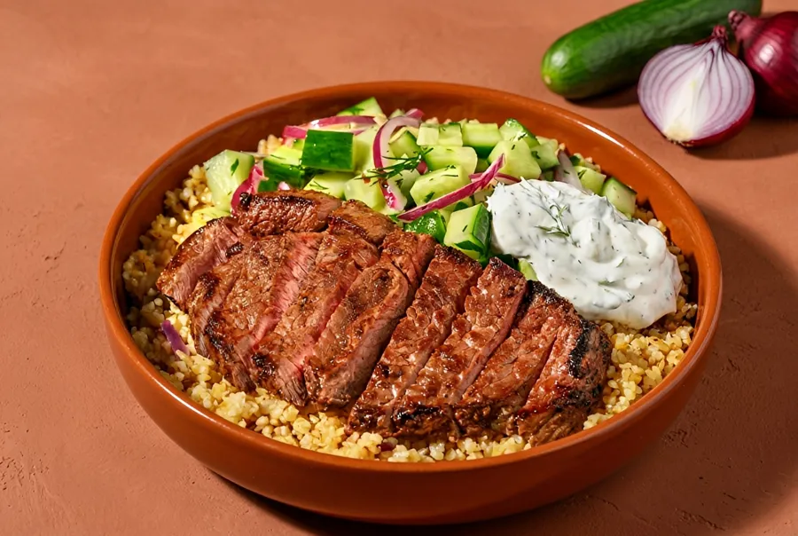 Steak And Bulgur Bowl
