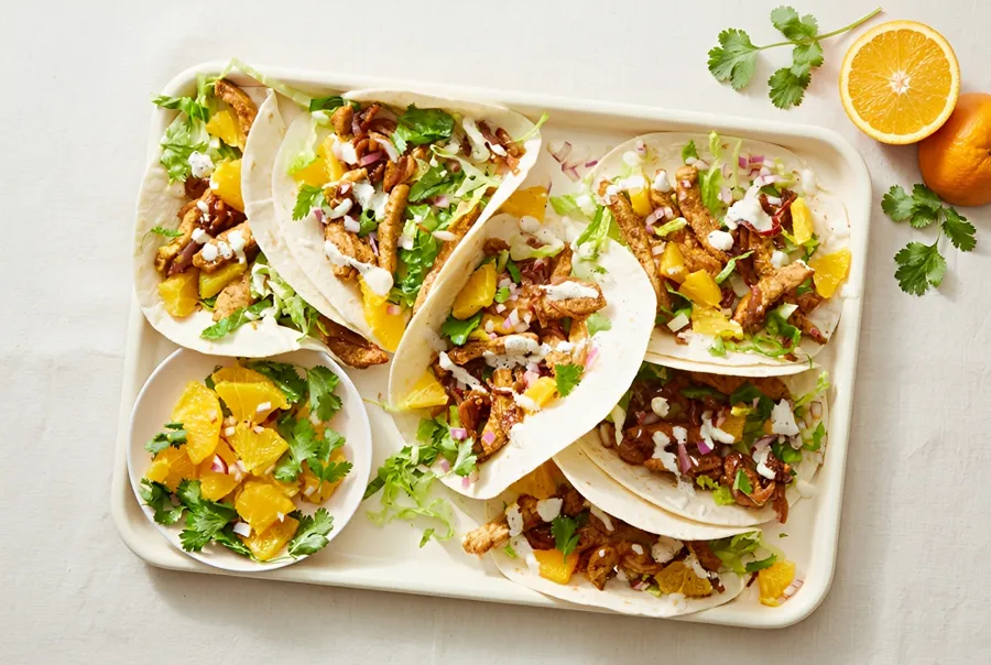 Orange Chicken Tacos